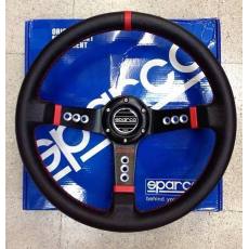 新款 sparco方向盤(pán) 14英寸真皮/PVC方向盤(pán) 賽車(chē)改裝方向盤(pán)